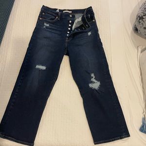 Levi’s rib cage straight ankle